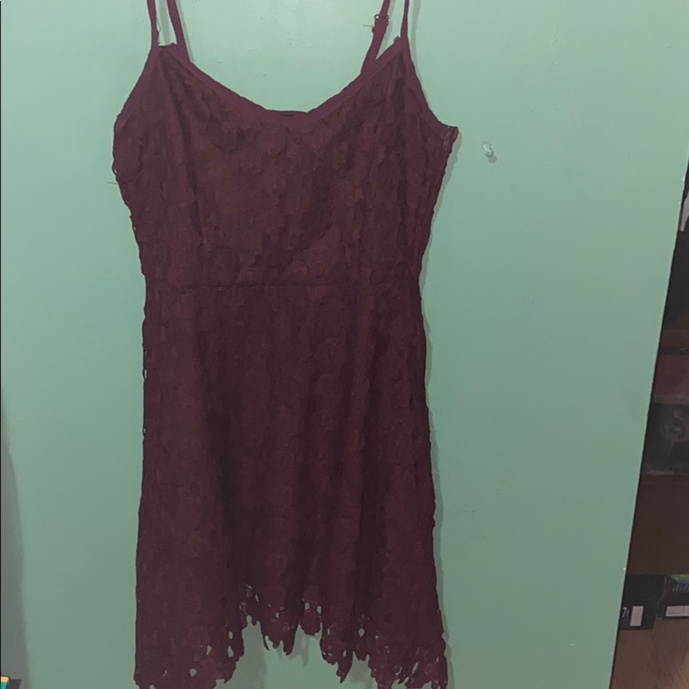 Hot topic maroon dress